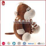 Custom OEM Soft Sitting Plush Monkey Toy With Scarf China Factory thumbnail-2