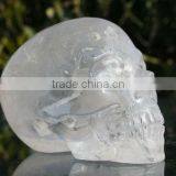 Rare Stuning Quartz Rock Crystal Skull Carving thumbnail-1