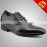 Black Cow Leather Mens Wedding Shoes Groom Shoes thumbnail-1
