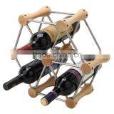 High Grade Wooden Wine Display Rack for Restaurant,Hexagonal Wine Display Rack thumbnail-1