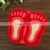 Cartoon Big Feet Print Rugs Pets Feeding Mat Dust Preventing Rugs thumbnail-1