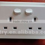 AC wall power switch and sockets