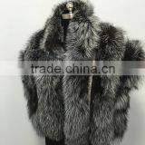 Winter Women New Fashion Big Silver Fox Fur Shawl thumbnail-2