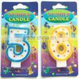 Wholesale Polka Dot Number Candle, Available in 1 2 3 4 5 6 7 8 9 0 Kids Birthday Partyware Party Supplies