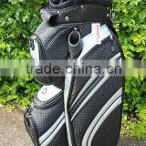 Black Leather Golf Cart Bag thumbnail-1