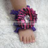New designs wholesale baby toe lace bloomer for baby girls in stock
