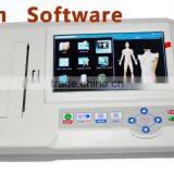Good Quality 7 Inch Touch Screen 6 Channel Digital Electrocardiograph ECG Machine EKG-923S With Analysis Software thumbnail-1