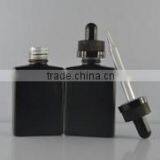 High Quality Screen Printing Type 30ml Flat Rectangle Glass e Liquid Bottle With Child Safety Cap From China thumbnail-1