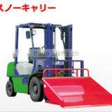 Multipurpose forklift bucket for snow, animal feed, chaff made in Japan