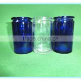 60ml Mini Cobalt Blue Straight Round Empty Cosmetic Jar with Swing Lids