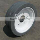 Scissor Lift Solid Tire Wheel for Small Electric Scissor Lift 12x4 323x100 Etc. thumbnail-4