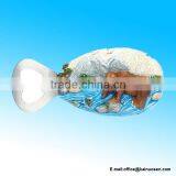 Grizzly Bear Resin Stone Finish Magnet With Bottle Opener thumbnail-1