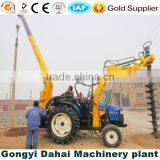 Wheeled Type Tractor Mounded Crane With Drilling Machine for 6 Meters Depth Hole Drilling thumbnail-6