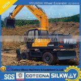 Excavator on Wheels R210WVS 20Ton HYUNDAI Brand Best Price thumbnail-1