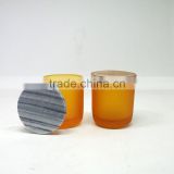 10oz glass candle jars amber/white/black candle container glass candle cup