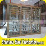 Custom Made Stainless Steel Wine Cabinet for Bar Restaurant thumbnail-2