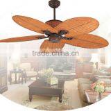 Ceiling Fan With Real Bamboo Blades and Reverse Control 52" thumbnail-1