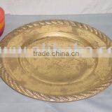 Golden Charger Plate,Metal Charger Plates thumbnail-1