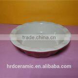 High Quality Wholesale Red Ceramic Plate Round Pie Plate thumbnail-2