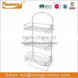 Chrome Plating Metal Wire Wall Mounted Bathroom Shelf thumbnail-6