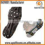 Ice Cleat Shoe Boot Tread Grips Traction Crampon Chain Spike Winter Sport Snow w/ Pouch Carabiner thumbnail-3
