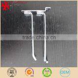 4"Supermarket Slatwall Double Loop Hook for Shop Accessory Chromed Finish - Pack of 100