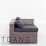 Helena Left Hand Outdoor Bench - Vietnam Wicker Furniture thumbnail-3