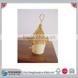 Wooden Bird Cage of Straw Roof for One Bird thumbnail-2