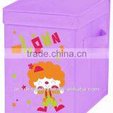 NON-WOVEN FOLDING KIDS CLOWN STORAGE W/LID thumbnail-1
