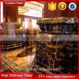 Italy Polished Portopo Marble Black Golden Flowers Marble thumbnail-5