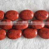 Wholesale 15-20mm Red Elliptical Grass Coral Natural Loose Coral Beads thumbnail-1