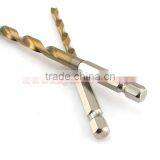 13pcs/set Titanium Coated HSS Twist Drill Bit Set for Metal Power Tools Drill Accessories With 1/4" Hex Shank thumbnail-5