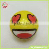 Erotic Smile Face Emoji PU Stress Ball Toy , High Quality Soft Foam Bouncing Ball thumbnail-1
