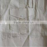 Men's 100% Cotton Guayabera Shirt With Long Sleeve and Pintuck Embroidery thumbnail-5