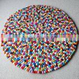 High Quality Nepal Handmade Round Wool Felt Ball Carpets/rugs thumbnail-3