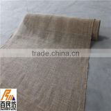 burlap table covering nature color
