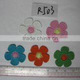 Custom Crochet Cotton Flower Applique Patch