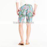 MGOO Hot Sale Men Jungle Floral Printing Shorts Stretch Breathable Mesh Lined Board Short thumbnail-4
