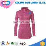Wholesale Women Half Zip Long Sleeve Pullover Shirt thumbnail-5