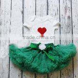 Patriotic Pettiskirts Sets Girls Clothing Cotton Top Set Skirts Chiffon Pettiskirt Set TuTu thumbnail-2