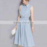 Zm35717a Women Clothing 2017 Casual Sleeveless Long One Piece Dress thumbnail-2