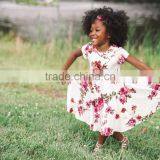 Match Mom And Daughter Clothing Mommy And Me Vintage Style Beach Dress With Flower thumbnail-4