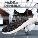 Hot Sale Man Running Breathable Shoe With No Brand Flyknit Fabric Casual Shoes thumbnail-1