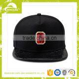 Snakeskin Python Leather Snapback Bulk Plain Snapback High Quality Blank Snapback Hats thumbnail-2