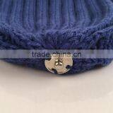 Myfur Winter Warm Couple Hat With Genuine Raccoon Fur Bobble Knit Hat thumbnail-4