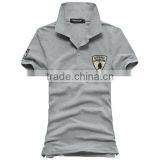 Custom Fashionable and Best Fit Plain Short Sleeve Polo T-shirt Manufactures in Guangzhou China thumbnail-1