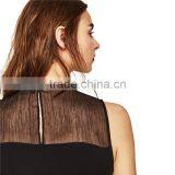 2017 OEM Summer Nifty Asymmetric Frilled Round Neck Women Sarafan thumbnail-4
