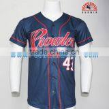 Cheap Custom School College Team Baseball Jerseys Sublimation Full Button Baseball Jersey Wholesale thumbnail-3