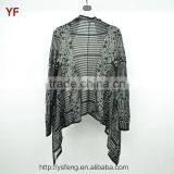 New Jacquard Sweater Design Women Fashion Winter Poncho Coats thumbnail-2