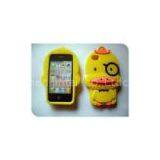 Yellow Duck 3D Silicon Animal Case For IPhone 4 / 4S
